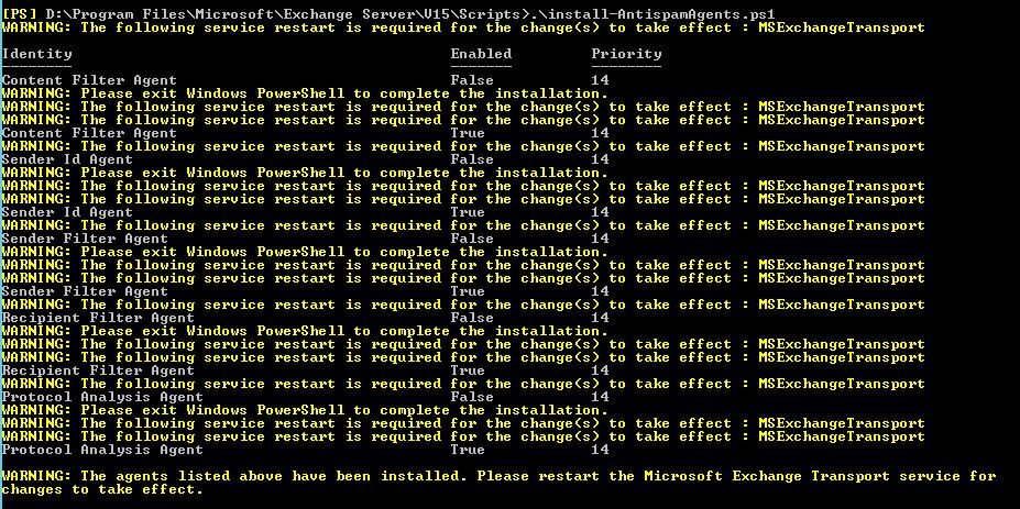 Antispam Agents Fixed